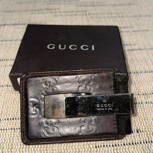 GUCCI Men’s wallet and clip with original box